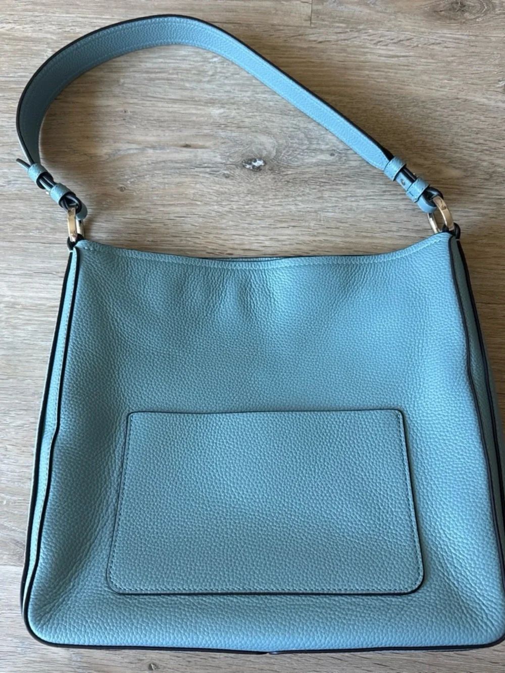 Kate Spade Pebbled Leather Shoulder Bag in Light Blue